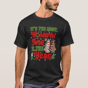 The Most Wonderful Christmas Snack Cake Time Of Th T-Shirt