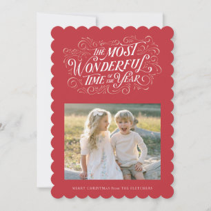 The Most Wonderful Hand Lettering Christmas Card