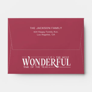 The most wonderful time Christmas Envelope