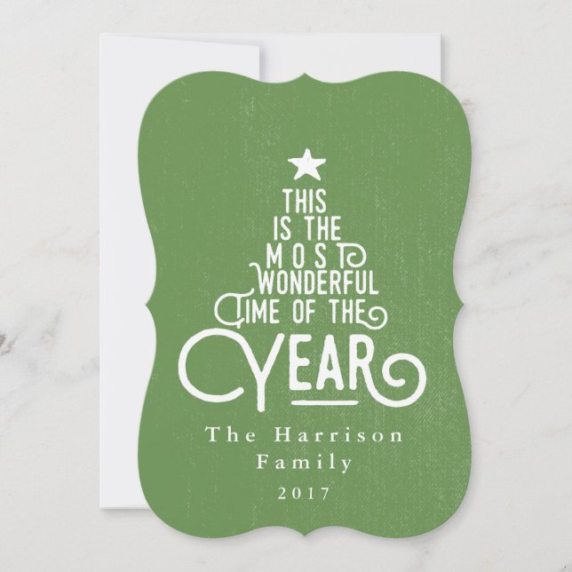 the most wonderful time of the year... holiday card (Front)