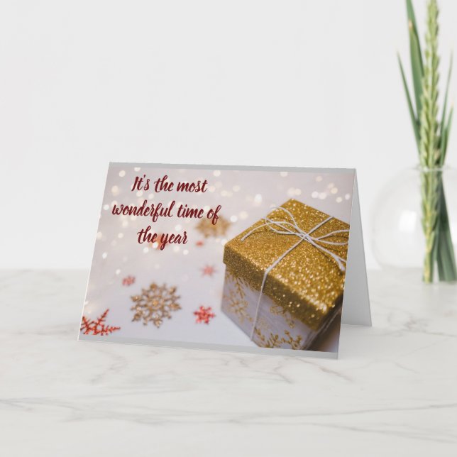 *The Most WONDERFUL Time of the Year*  Holiday Card (Front)