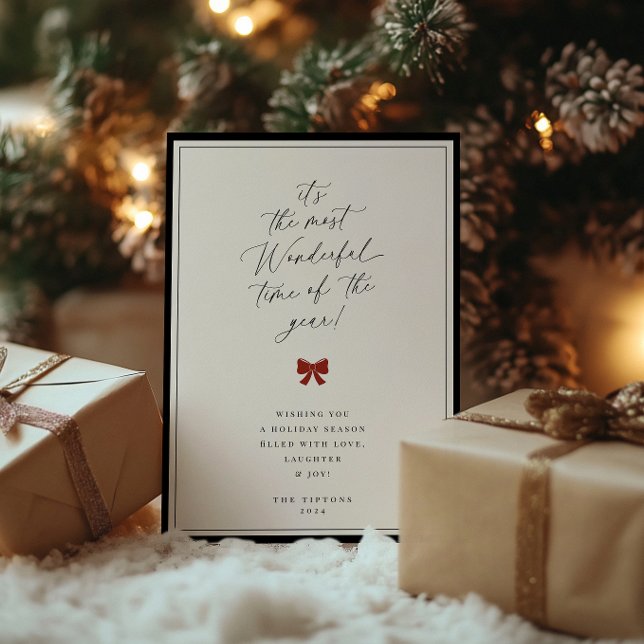 The Most Wonderful Time Of The Year Holiday Card (Creator Uploaded)