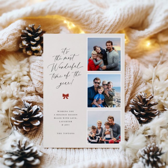 The Most Wonderful Time Of The Year Photo Holiday Card (Creator Uploaded)