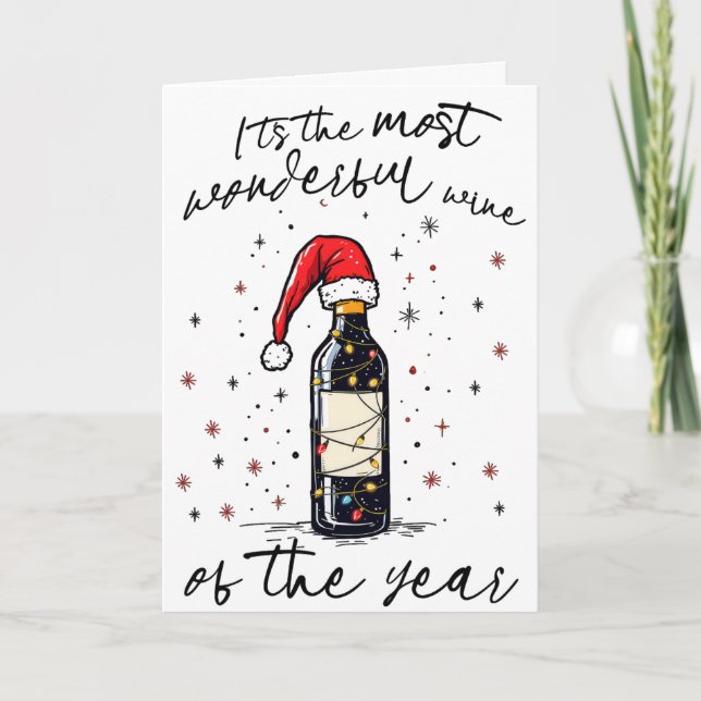The Most Wonderful Wine Of The Year  Card (Front)