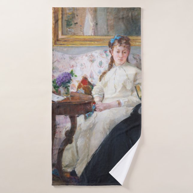 The Mother and Sister of the Artist, Berthe Moriso Bath Towel (Bath Towel)