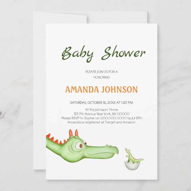 The Mother of a Dragon Invitation (Front)