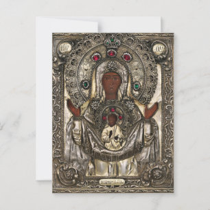 The Mother of God of the Sign Postcard