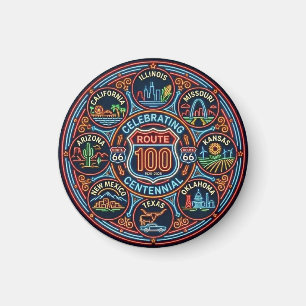 The Mother Road Centennial Journey Magnet