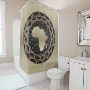 The Motherland • Africa Silhouette Shower Curtain