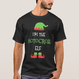 The Motocross Elf Christmas Family Matching Group T-Shirt