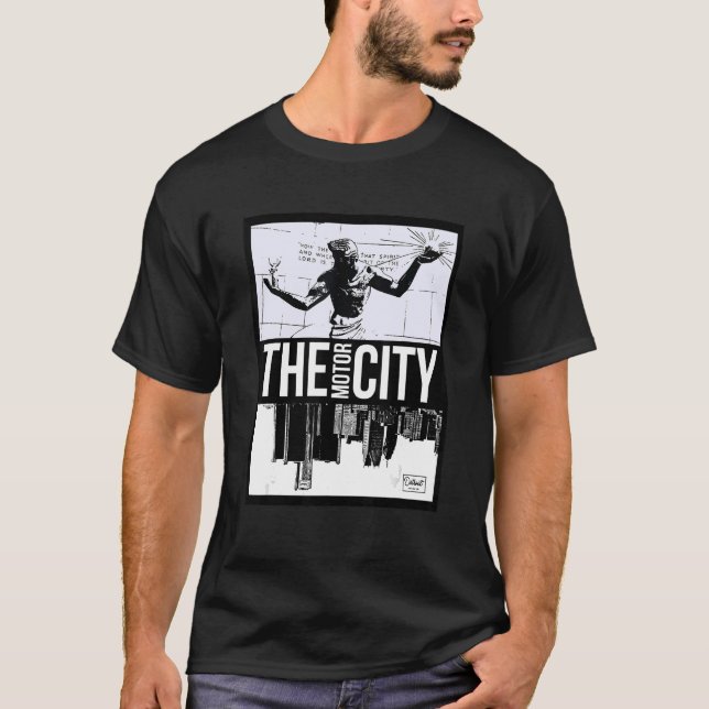The Motor City Collection  Detroit Motor City Mich T-Shirt (Front)