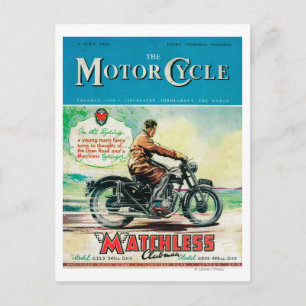The Motor Cycle Magazine Cover Postcard