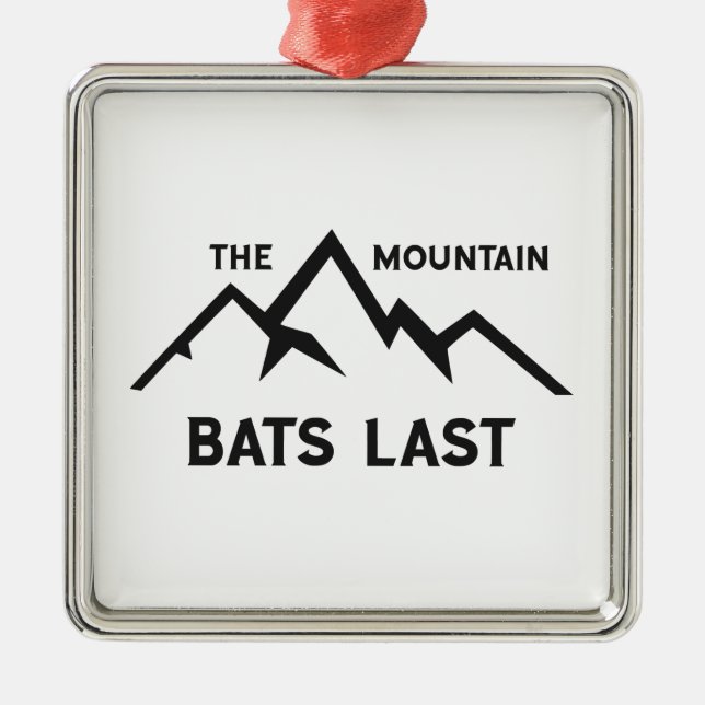 The Mountain Bats Last Metal Ornament (Front)