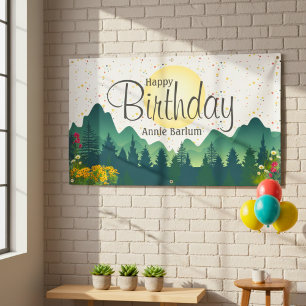 The "Mountain Escape" Birthday Banner 
