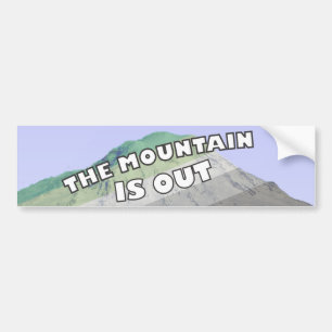 The Mountain is Out Aromantic Bumper Sticker