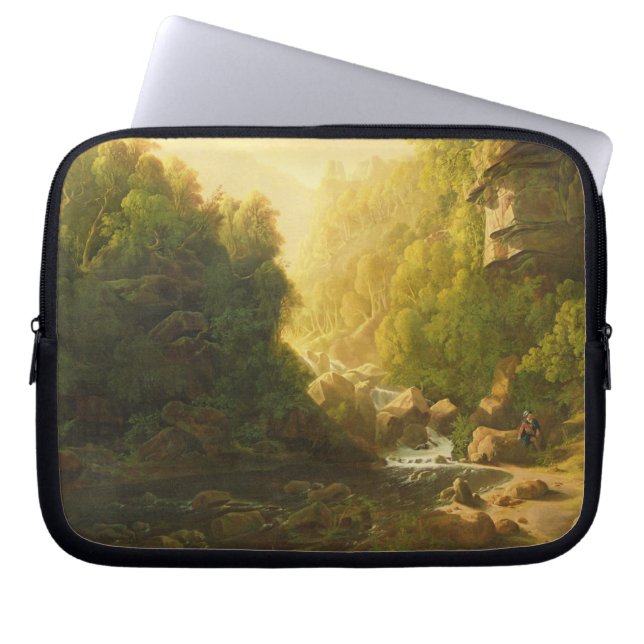 The Mountain Torrent, c.1820-30 (oil on canvas) Laptop Sleeve (Front)