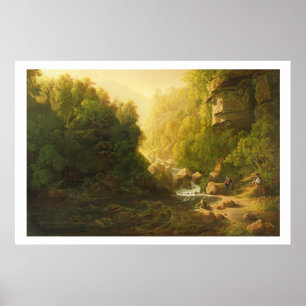 The Mountain Torrent, c.1820-30 (oil on canvas) Poster