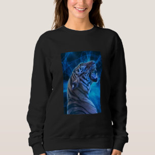 The Mountain White Tigers of Bengal Illustration G Sweatshirt