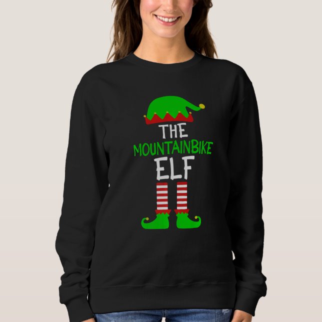 The Mountainbike Elf  MTB Bike Driver Sweatshirt (Front)