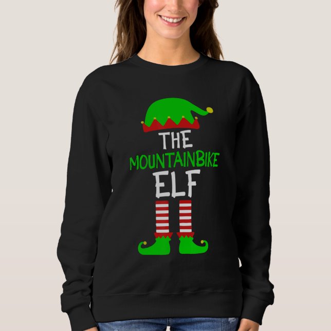 The Mountainbike Elf   MTB Bike Driver Sweatshirt (Front)