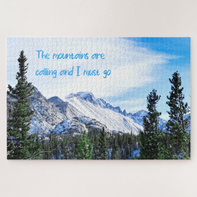 The Mountains Are Calling - 20x30 inch Jigsaw Puzzle (Horizontal)
