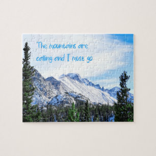 The Mountains Are Calling - 8x10 inch Jigsaw Puzzle