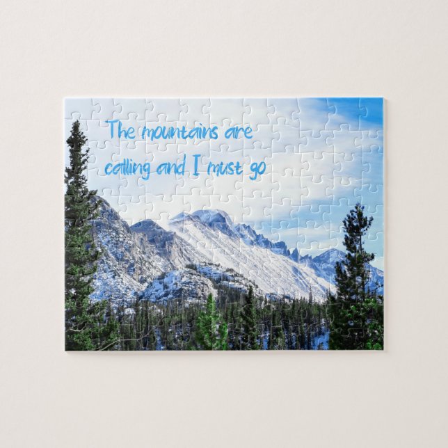 The Mountains Are Calling - 8x10 inch Jigsaw Puzzle (Horizontal)