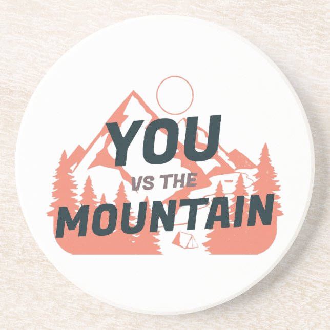 The Mountains are calling and I must go Coaster (Front)