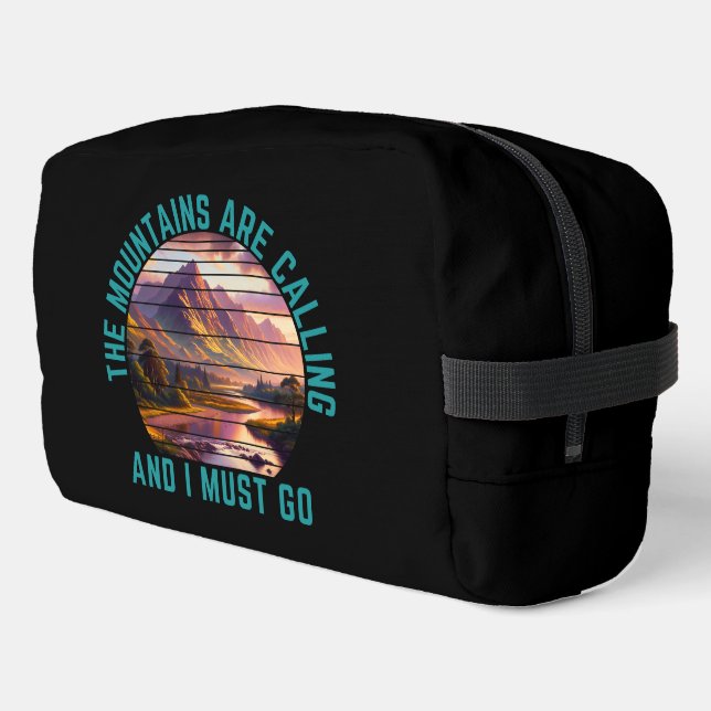 the mountains are calling and i must go dopp kit (Left Corner)