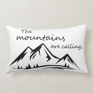 The Mountains are Calling Lumbar Cushion