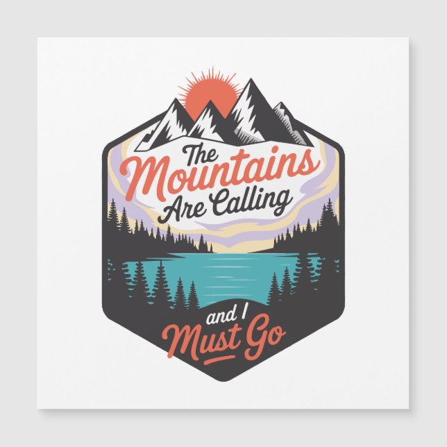 The Mountains Are Calling - Nature Adventure (Front)