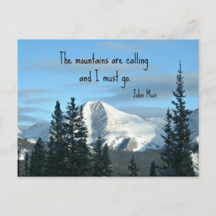 The mountains are calling... postcard