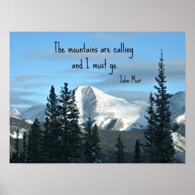 The mountains are calling... poster (Front)