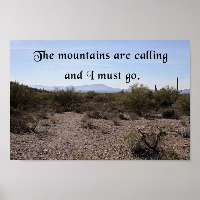 The Mountains are Calling Poster (Front)