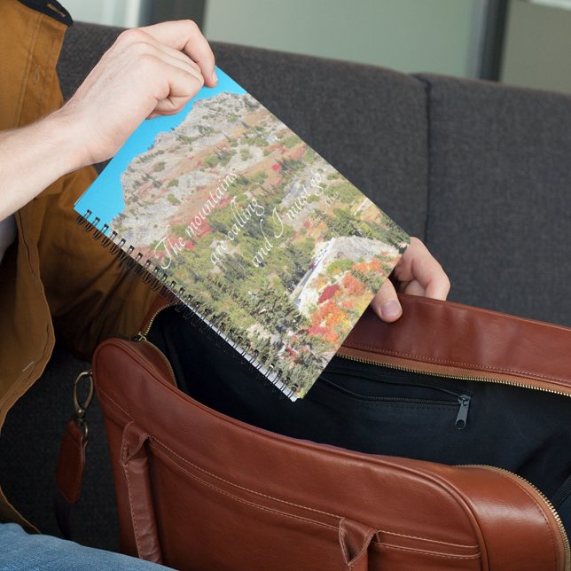 The Mountains are Calling Quote Scenic Landscape Notebook (In Situ)