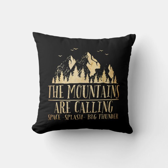 The Mountains are Calling Space Splash Big Thunder Cushion (Front)