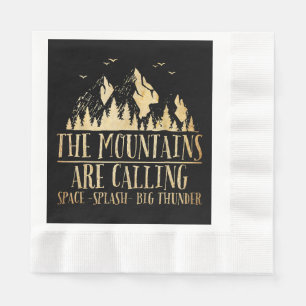 The Mountains are Calling Space Splash Big Thunder Napkin