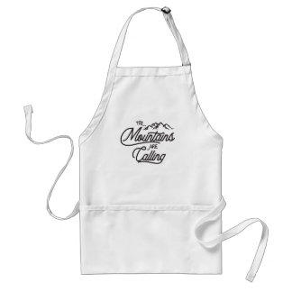 The Mountains Are Calling Standard Apron