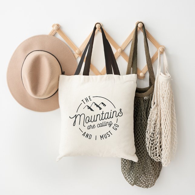 The Mountains Are Calling Tote Bag (Creator Uploaded)