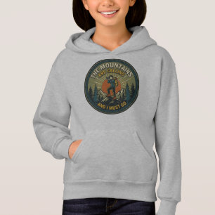 The Mountains Are Calling Vintage Hiking Badge