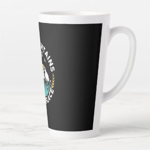 The Mountains Are My Happy Place Latte Mug