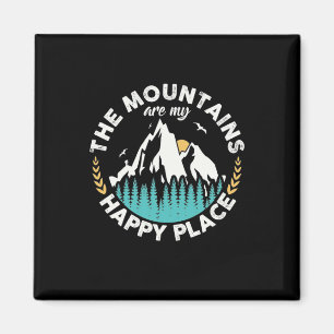 The Mountains Are My Happy Place Magnet