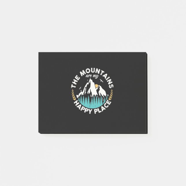 The Mountains Are My Happy Place Post-it Notes (Front)