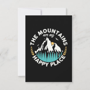 The Mountains Are My Happy Place RSVP Card