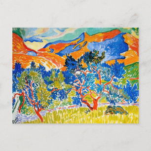 The Mountains at Collioure Andre Derain Postcard