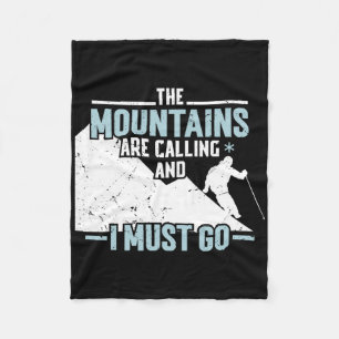 The Mountains Calling  Fleece Blanket