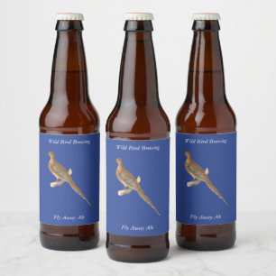 The Mourning Dove (Carolina Turtle Dove) NY Birds Beer Bottle Label