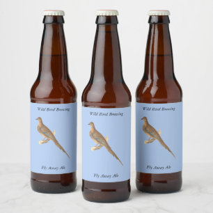 The Mourning Dove (Carolina Turtle Dove) NY Birds Beer Bottle Label