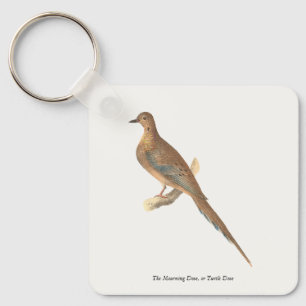 The Mourning Dove (Carolina Turtle Dove) NY Birds Key Ring