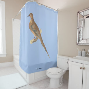 The Mourning Dove (Carolina Turtle Dove) NY Birds Shower Curtain